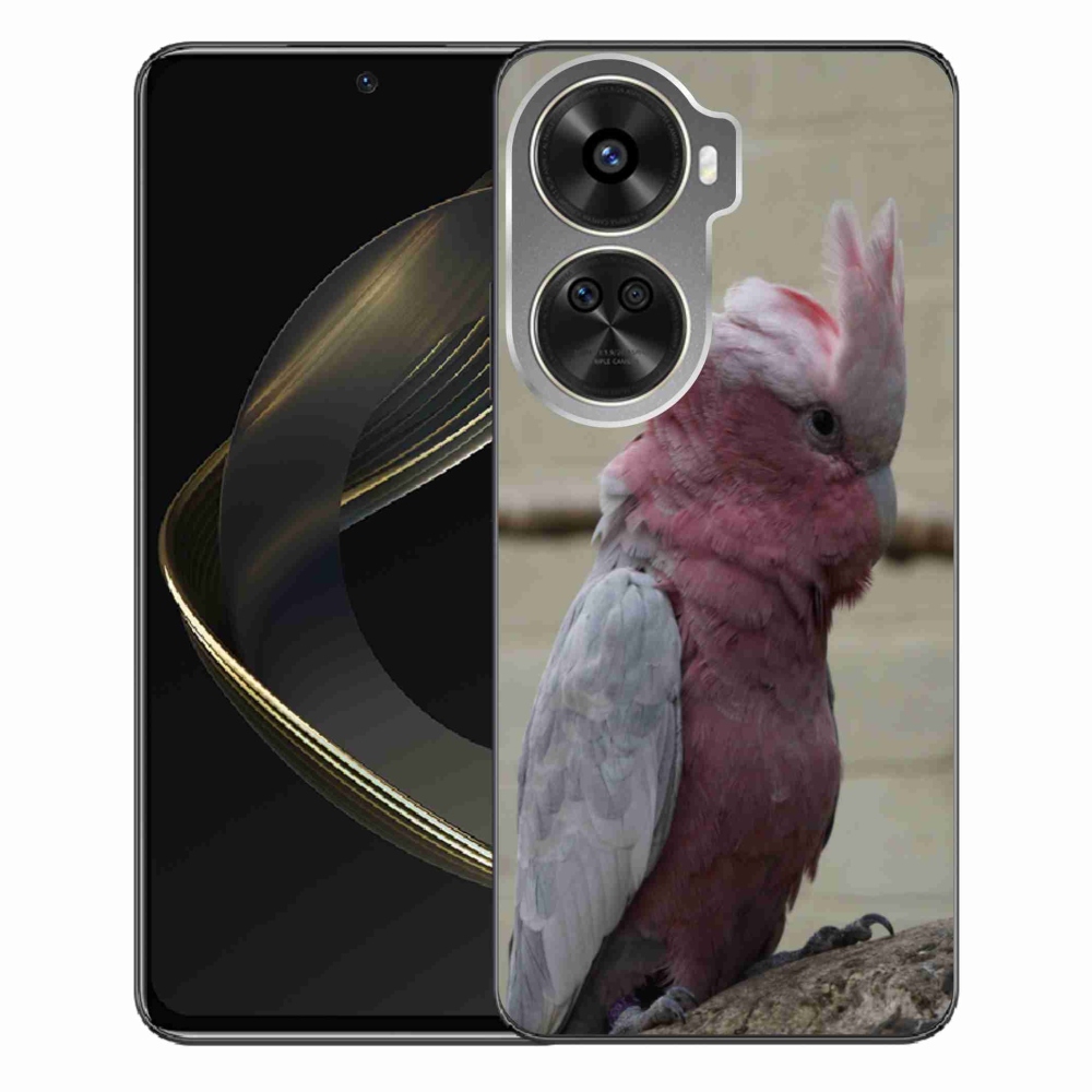 Gél borítás mmCase a Huawei Nova 12 SE-hez - papagáj kakadu rózsaszínű