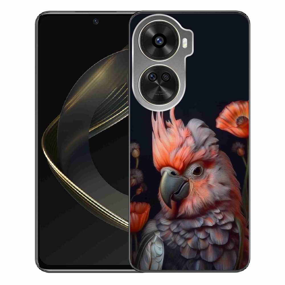 Gél borítás mmCase a Huawei Nova 12 SE-hez - papagáj kakadu színekben