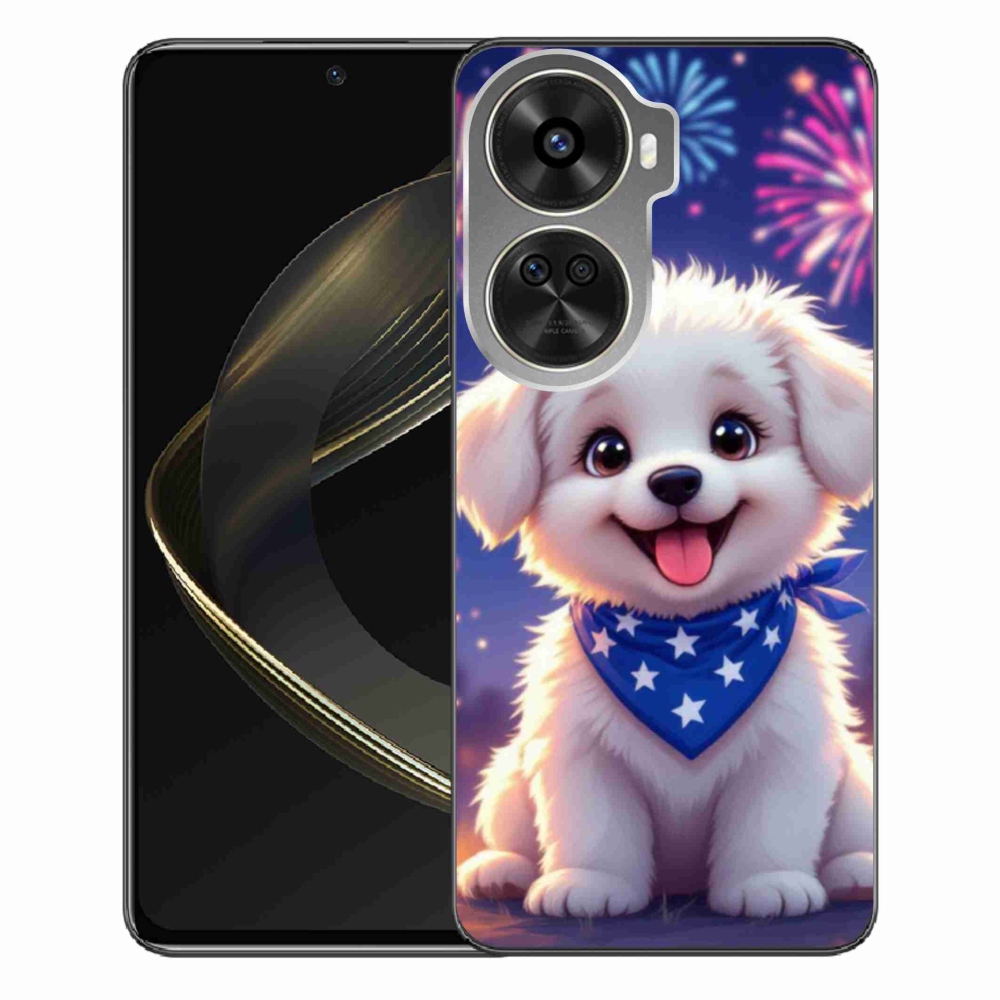 Gél borítás mmCase a Huawei Nova 12 SE számára - ünnepi kölyökkutyakölyök
