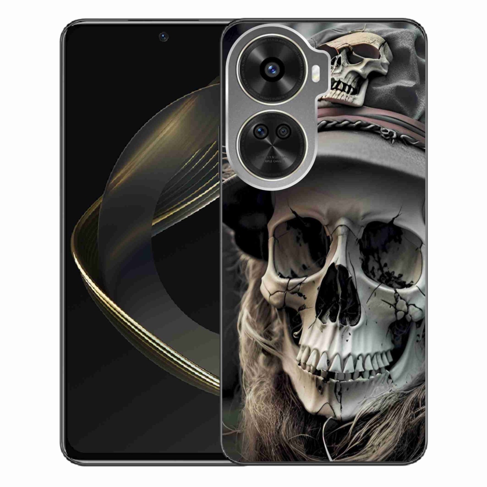 Gél borítás mmCase a Huawei Nova 12 SE-hez - sötét koponya