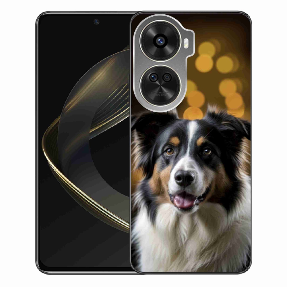 Gél borítás mmCase a Huawei Nova 12 SE-hez - mosolygós ausztrál juhászkutya