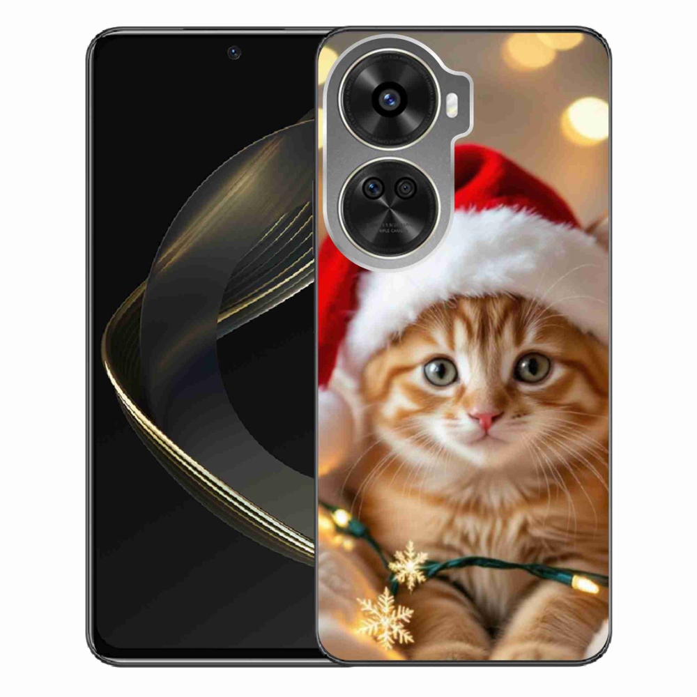 Gél borítás mmCase a Huawei Nova 12 SE-hez - Karácsonyi cica