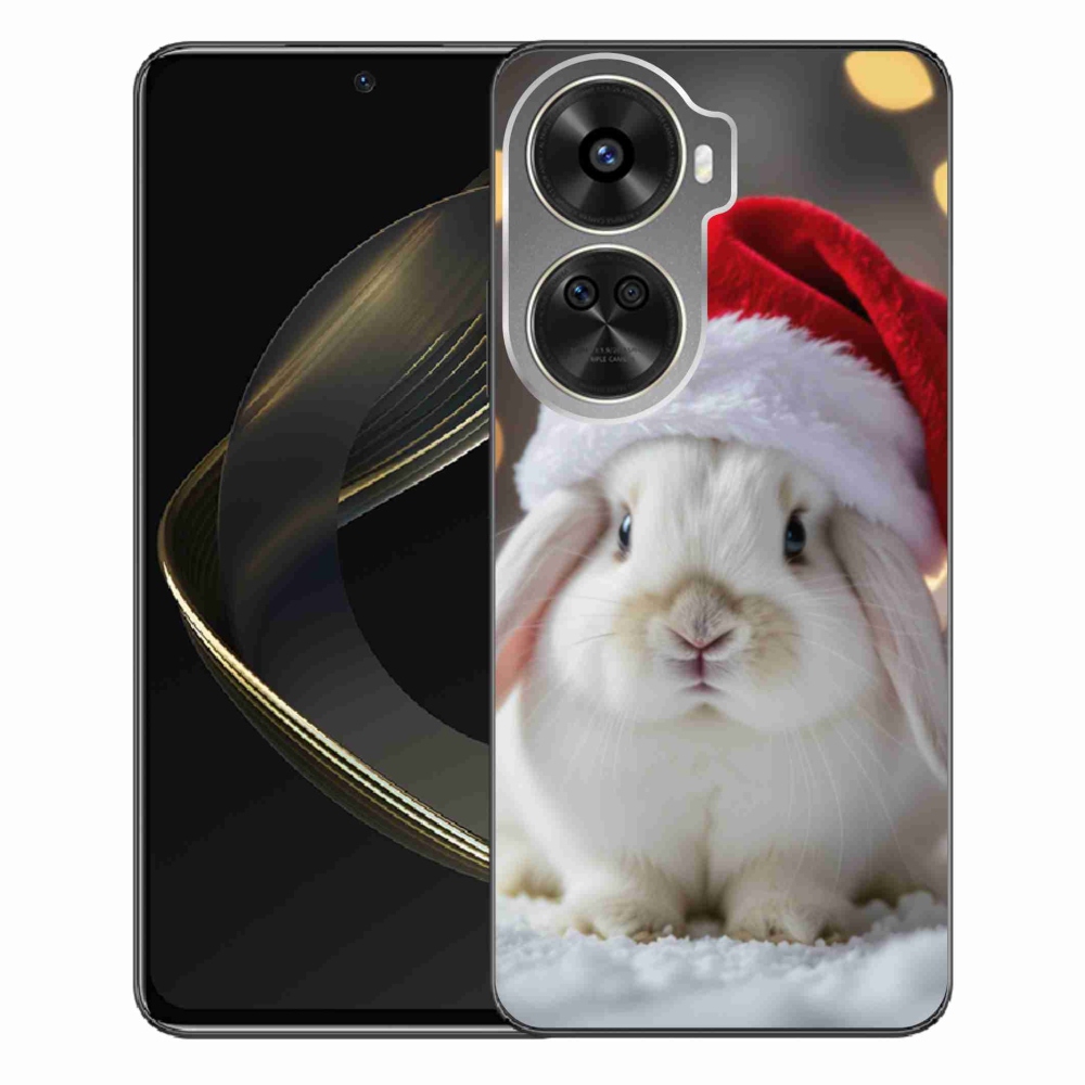 Gél borítás mmCase a Huawei Nova 12 SE-hez - karácsonyi nyuszi