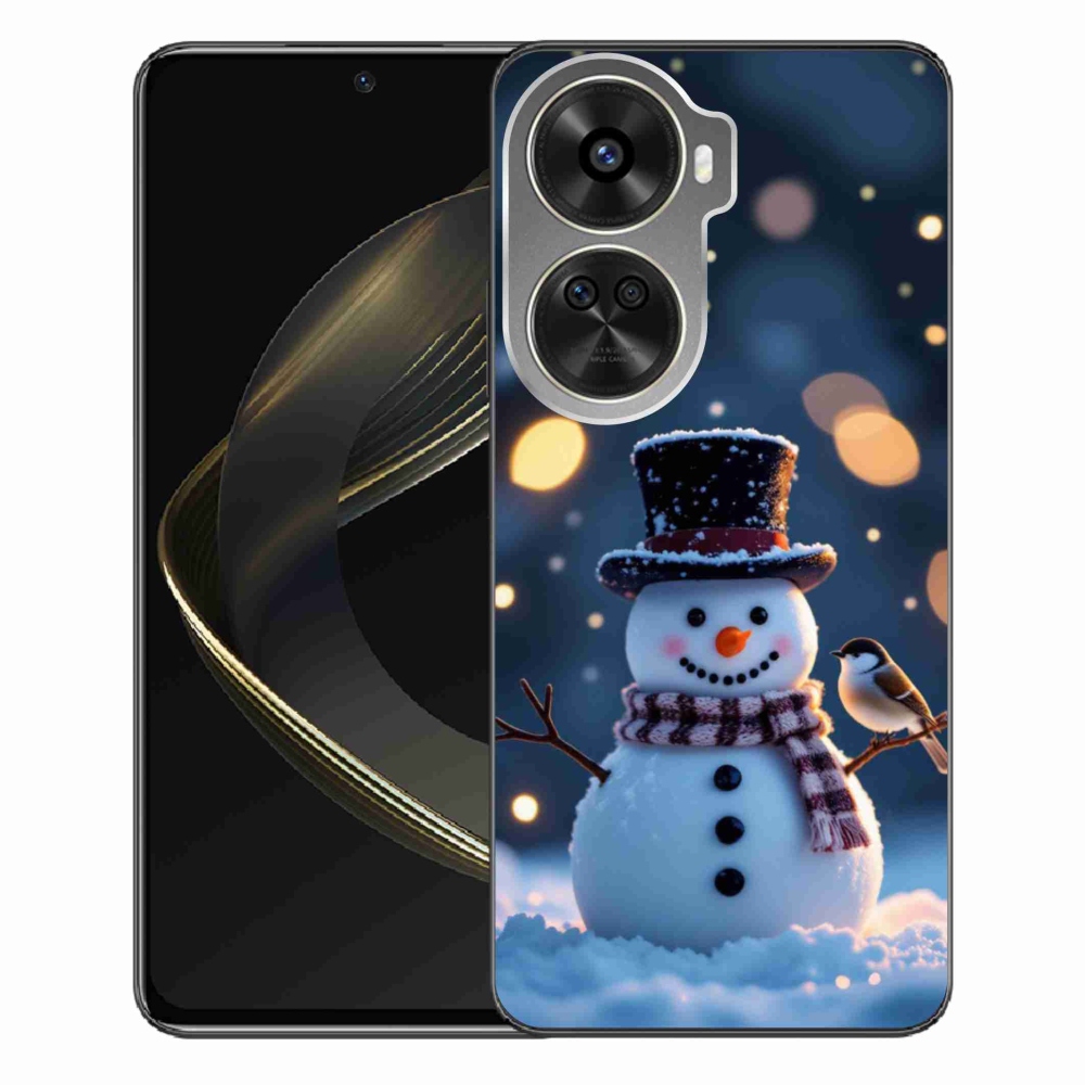 Gél borítás mmCase a Huawei Nova 12 SE számára - karácsonyi hóember