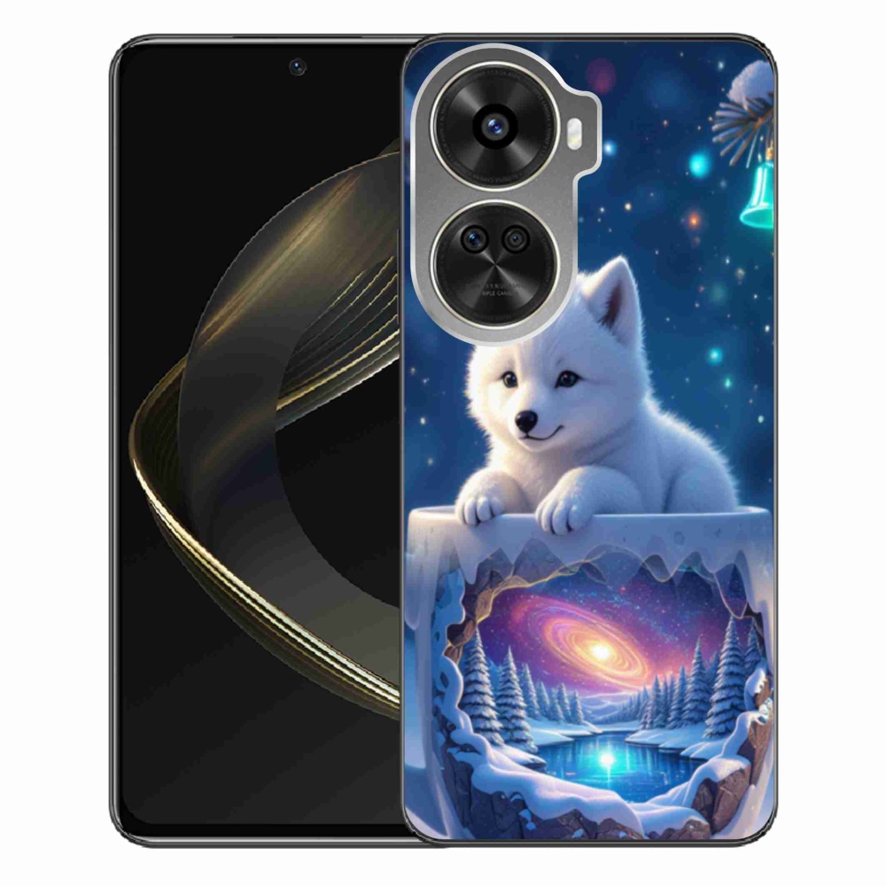 Gél borítás mmCase a Huawei Nova 12 SE-hez - Karácsonyi kölyökkutya