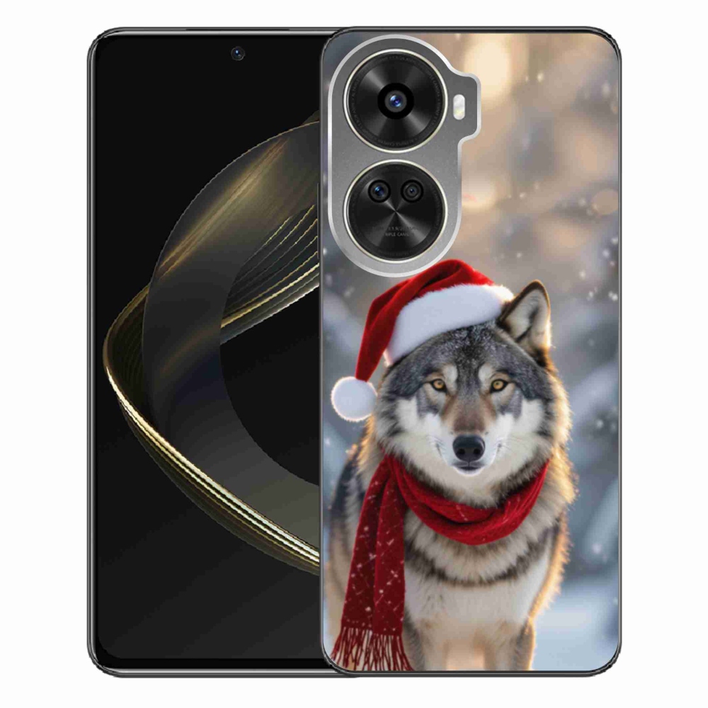 Gél borítás mmCase a Huawei Nova 12 SE-hez - Karácsonyi farkas