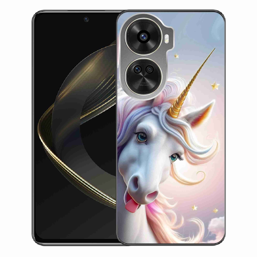 Gél borítás mmCase a Huawei Nova 12 SE számára - vidám egyszarvú
