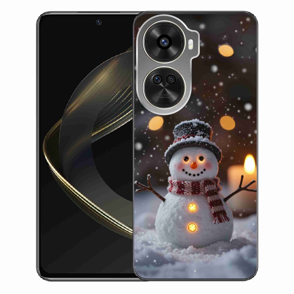 Gél borítás mmCase a Huawei Nova 12 SE-hez - boldog hóember