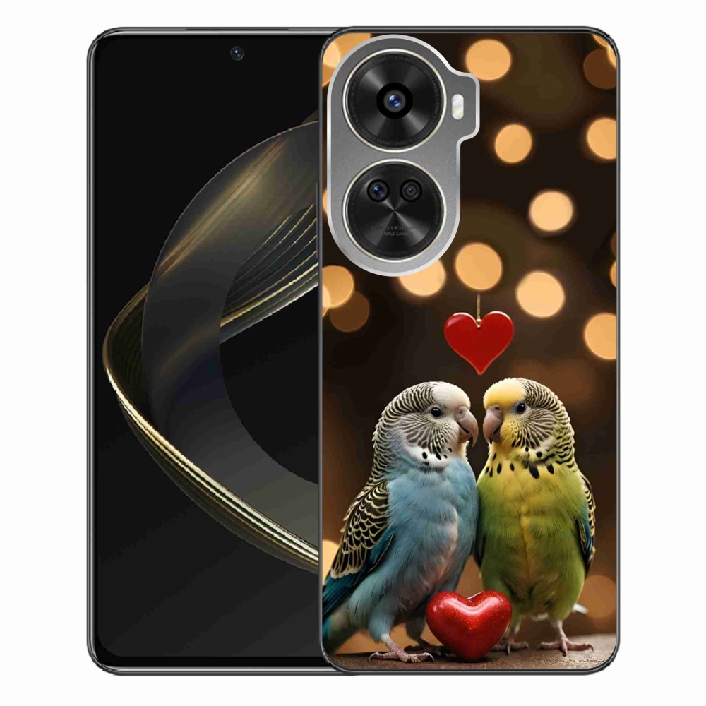 Gél borítás mmCase a Huawei Nova 12 SE-hez - szerelmes papagájok