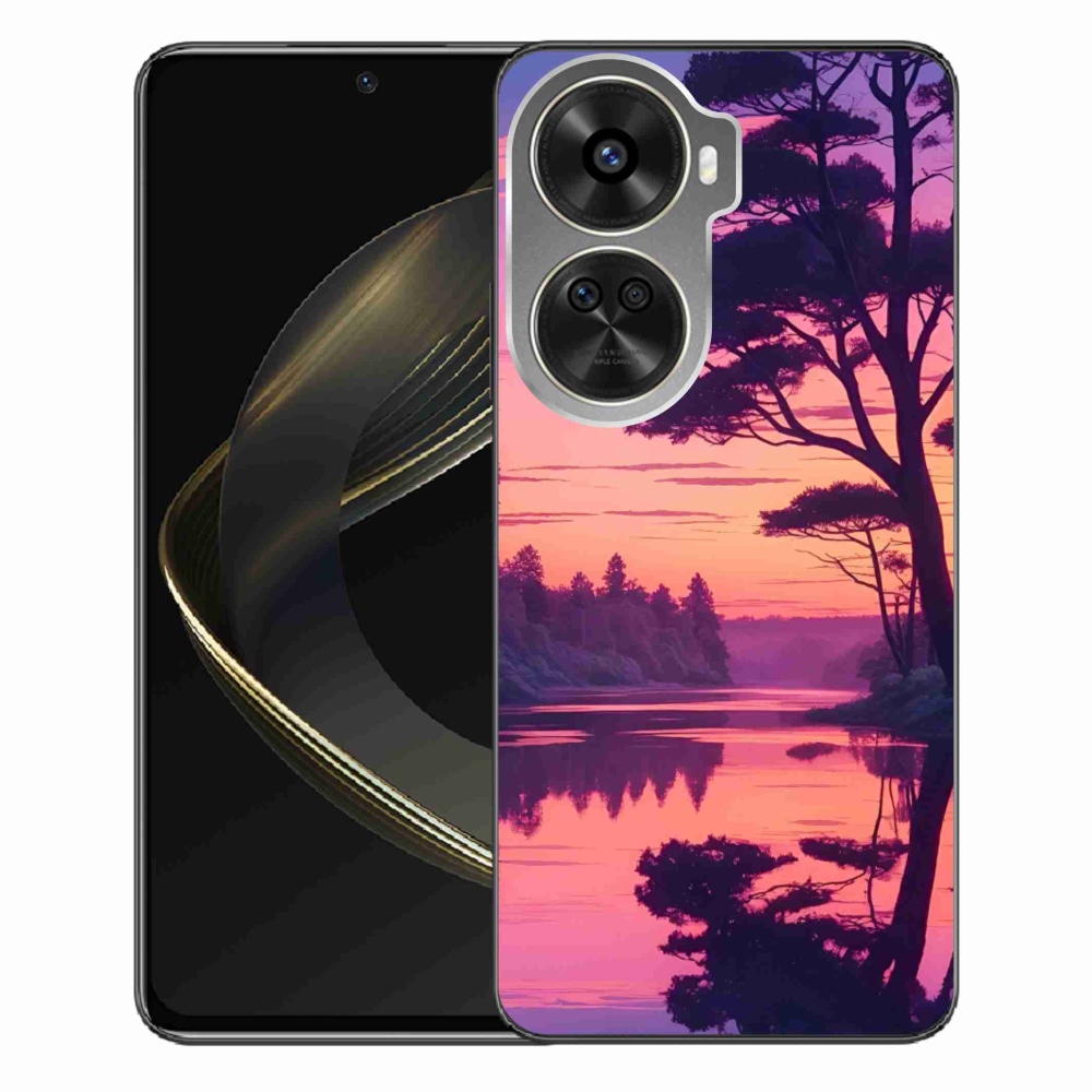 Gél borítás mmCase a Huawei Nova 12 SE-hez - naplemente a tó felett