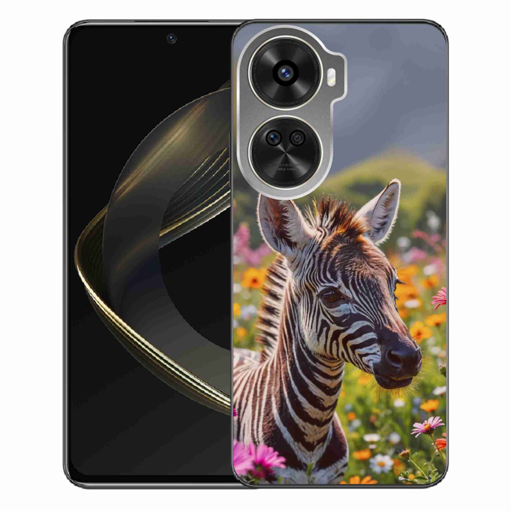 Gél borítás mmCase a Huawei Nova 12 SE-hez - zebra a réten