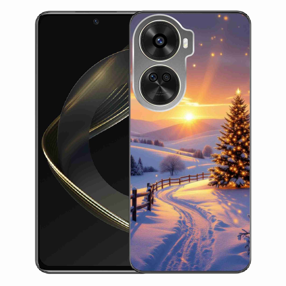 Gél borítás mmCase a Huawei Nova 12 SE-hez - téli tájkép