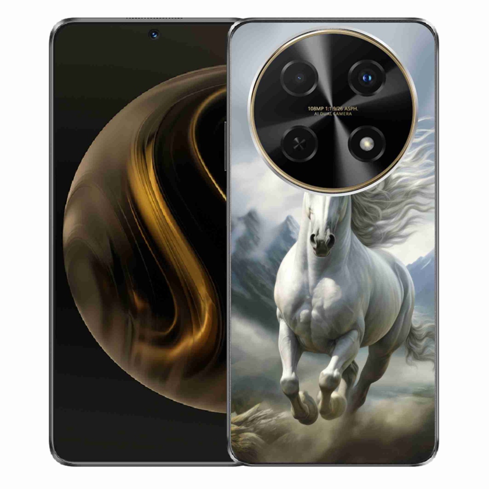mmCase gél tok a Huawei Nova 12i-hez – Futó fehér ló 3