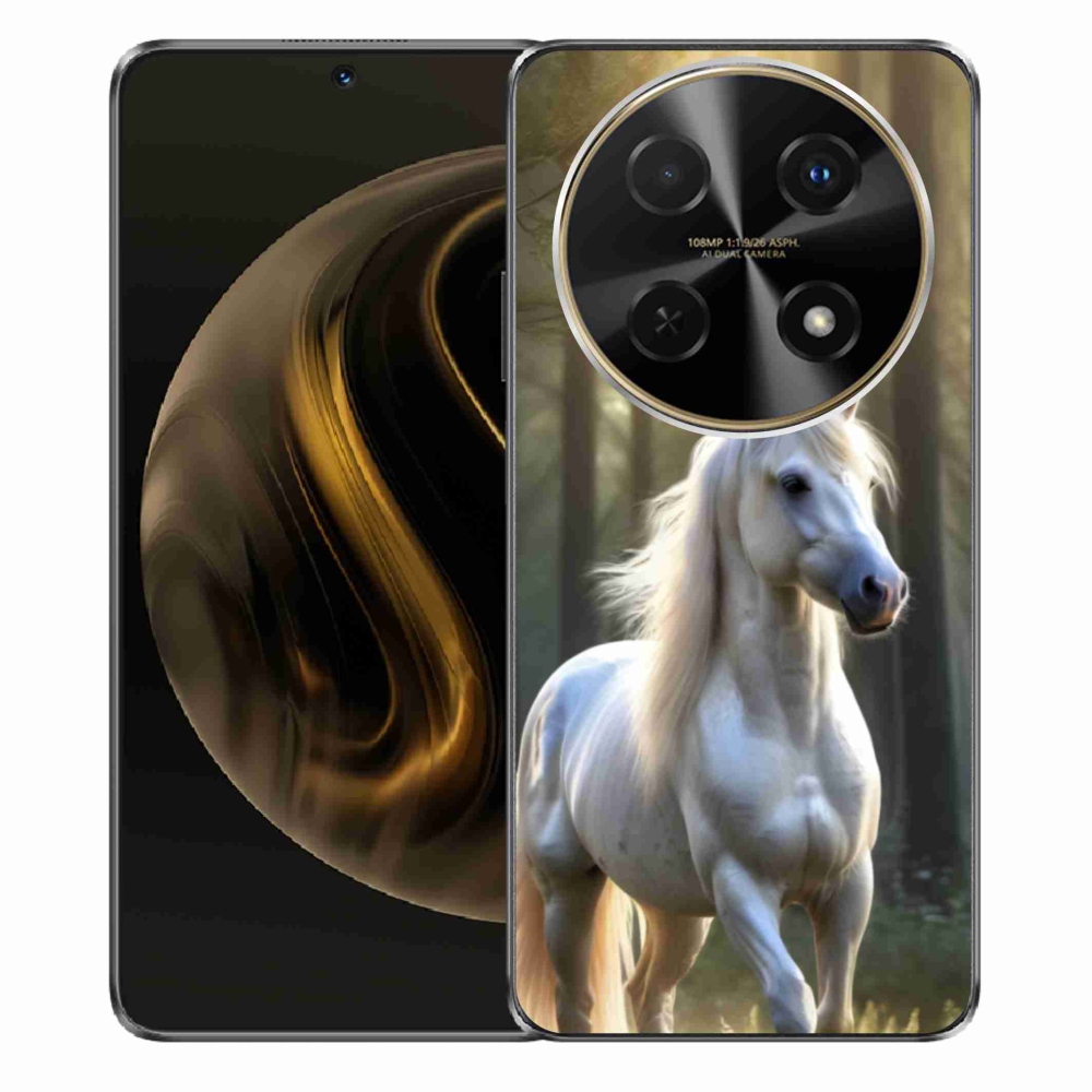 Gél borítás mmCase a Huawei Nova 12i készülékhez - fehér ló 3