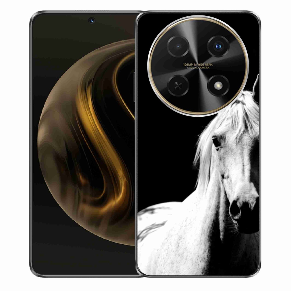 Gél borítás mmCase a Huawei Nova 12i készülékhez - fehér ló 5