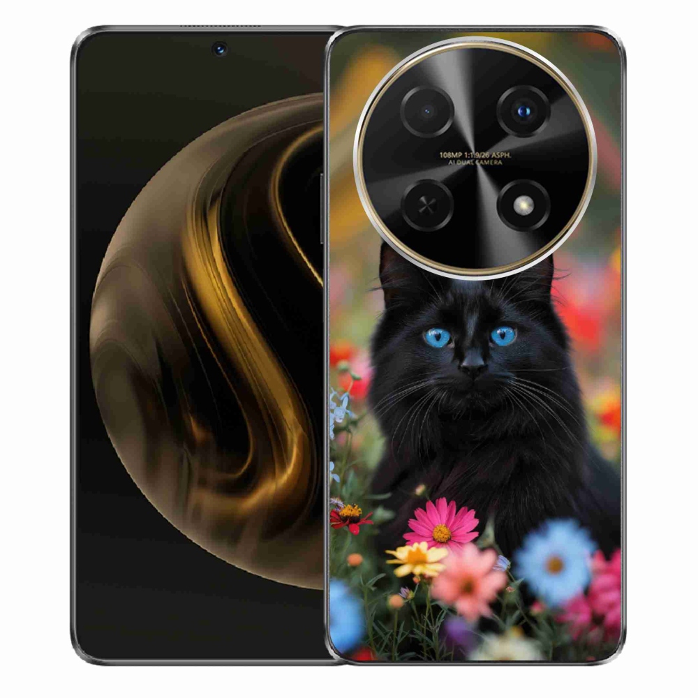 mmCase gél tok a Huawei Nova 12i-hez – fekete cica 4