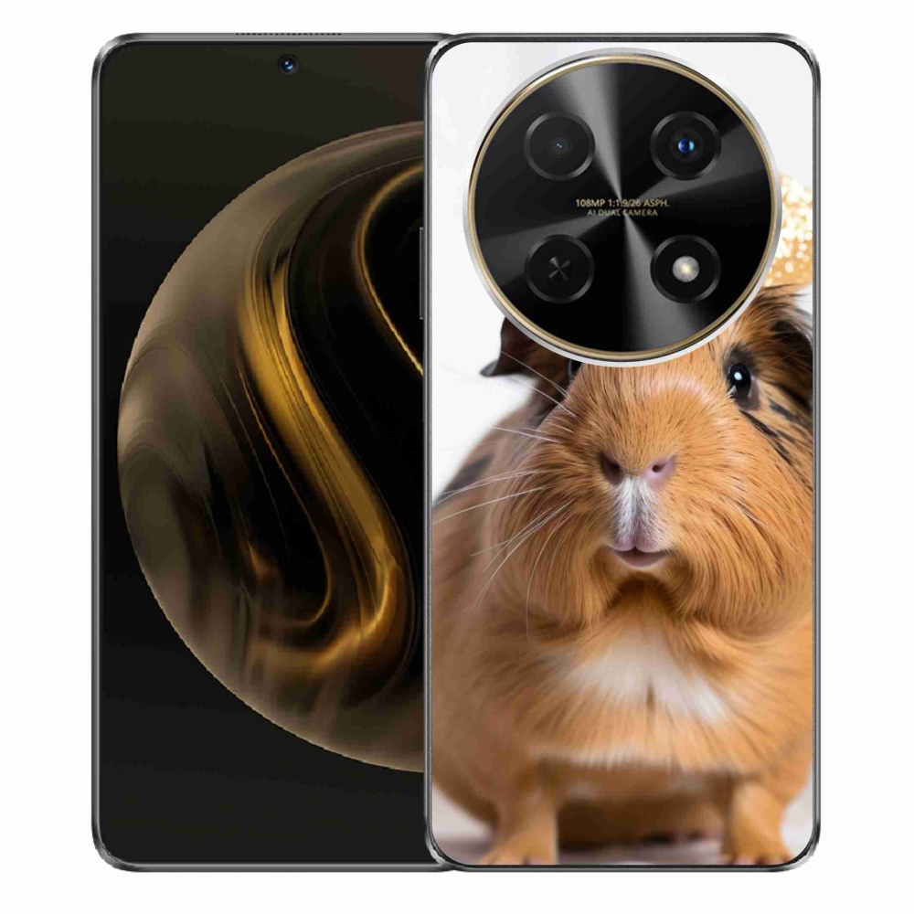 Zselés borítás mmCase a Huawei Nova 12i készülékhez - barna tengerimalac