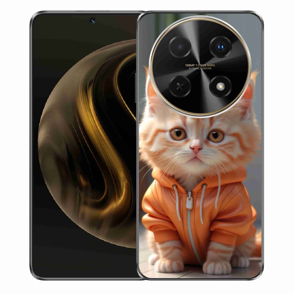 Gél borítás mmCase a Huawei Nova 12i készülékhez - cica melegítőben