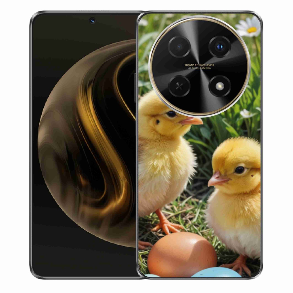 Gél borítás mmCase a Huawei Nova 12i készülékhez - csirkék