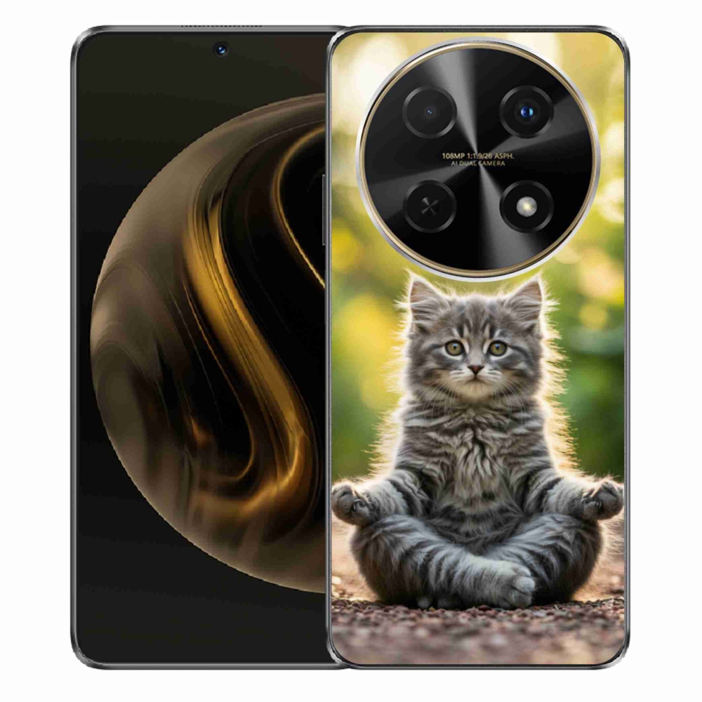 Gél borítás mmCase a Huawei Nova 12i készülékhez - meditáló cica