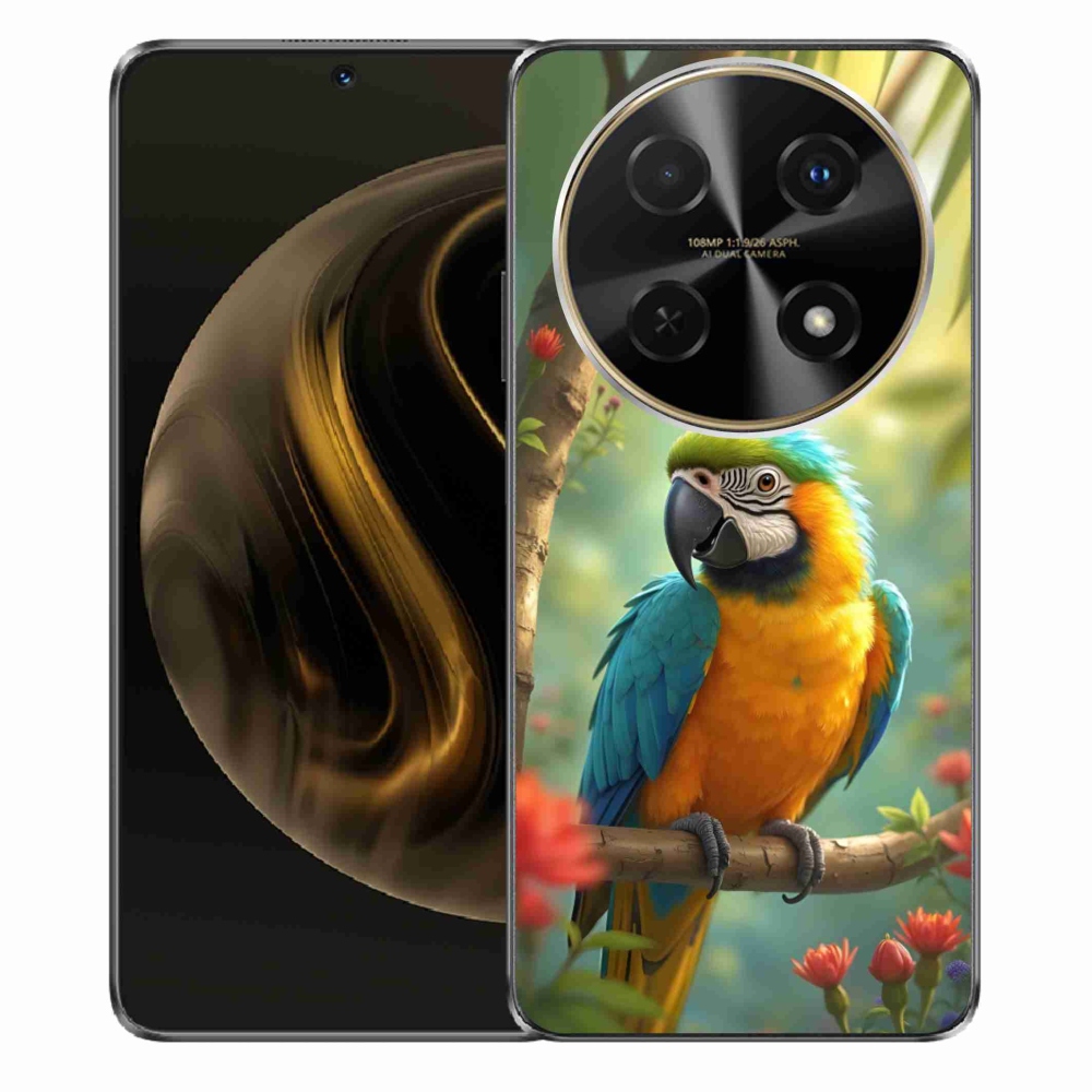 mmCase gél tok a Huawei Nova 12i-hez – kék-sárga ara papagáj