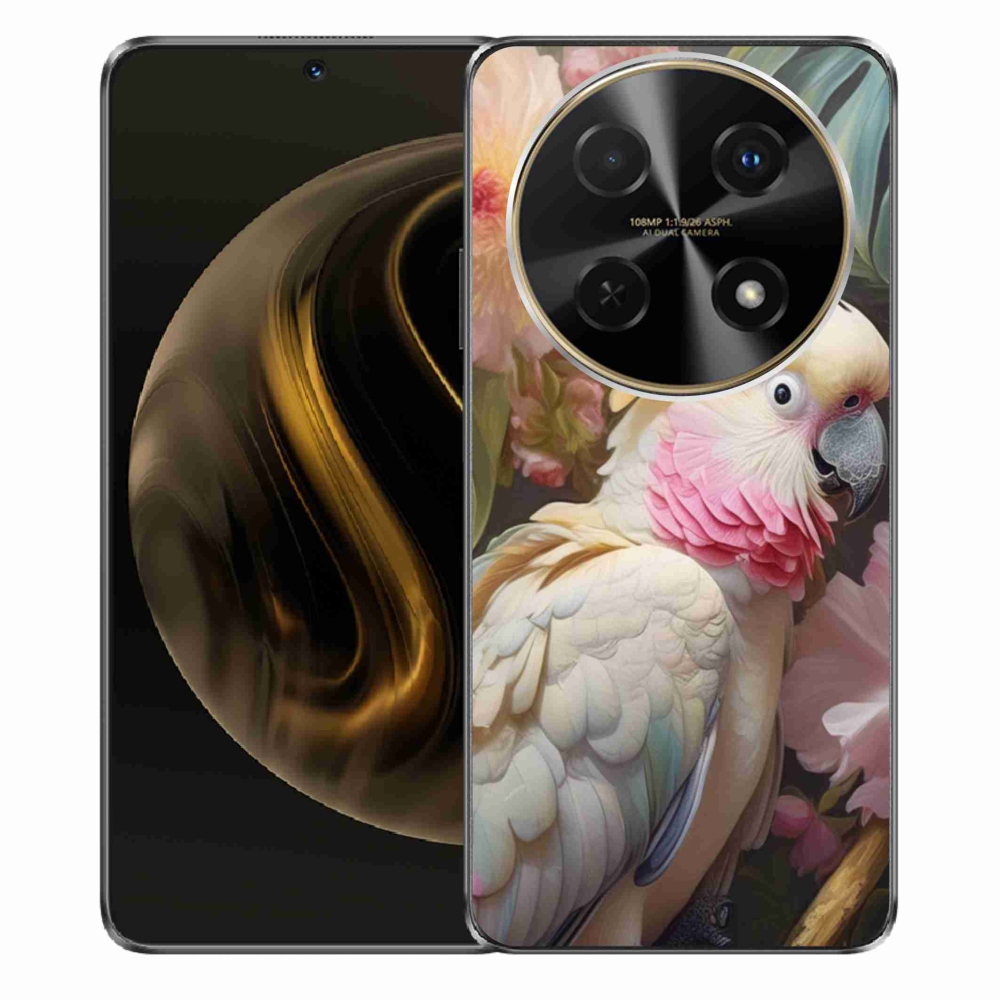 Gél borítás mmCase a Huawei Nova 12i készülékhez - papagáj kakadu rózsaszín 2