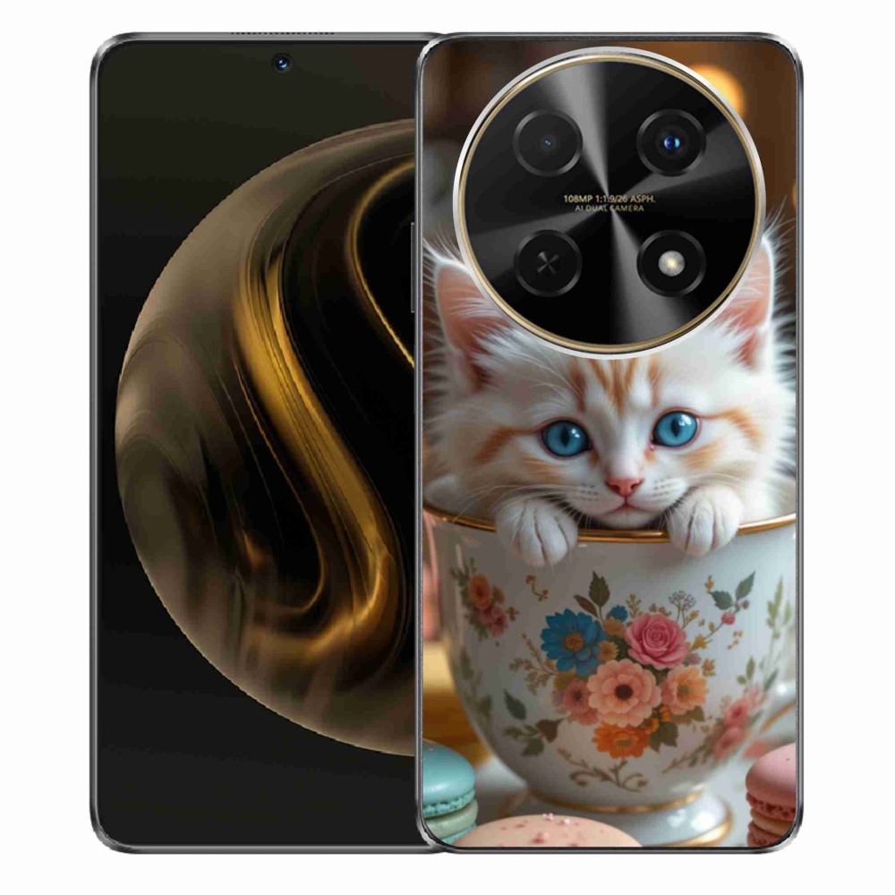 Gél borító mmCase a Huawei Nova 12i készülékhez - aranyos cica 6