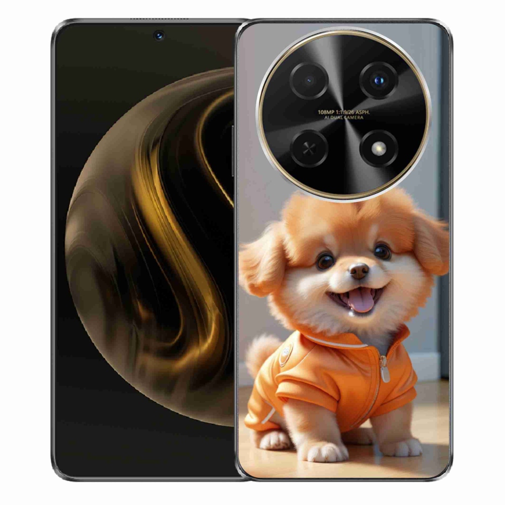 mmCase gél tok a Huawei Nova 12i-hez – aranyos pomerániai pulóverben