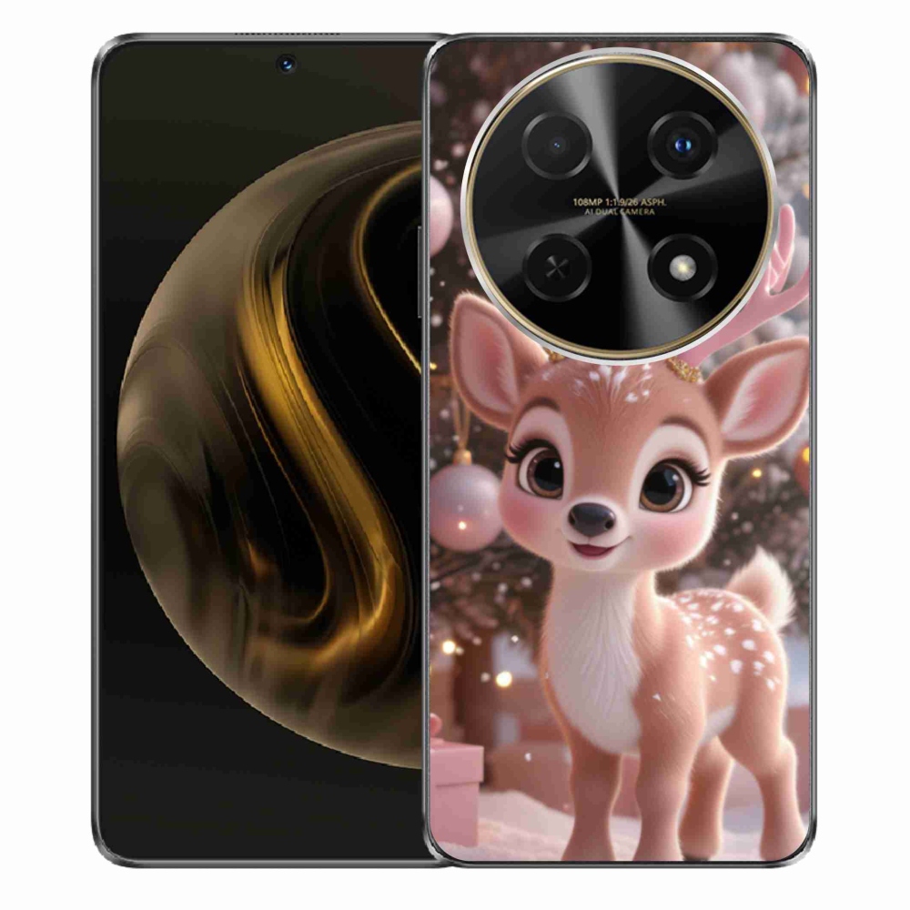 Gél borítás mmCase a Huawei Nova 12i készülékhez - aranyos rénszarvas