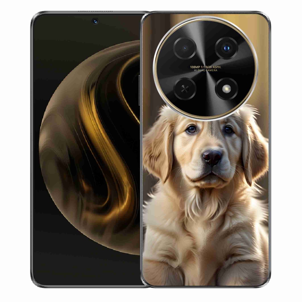 mmCase gél tok a Huawei Nova 12i-hez – aranyos arany retriever