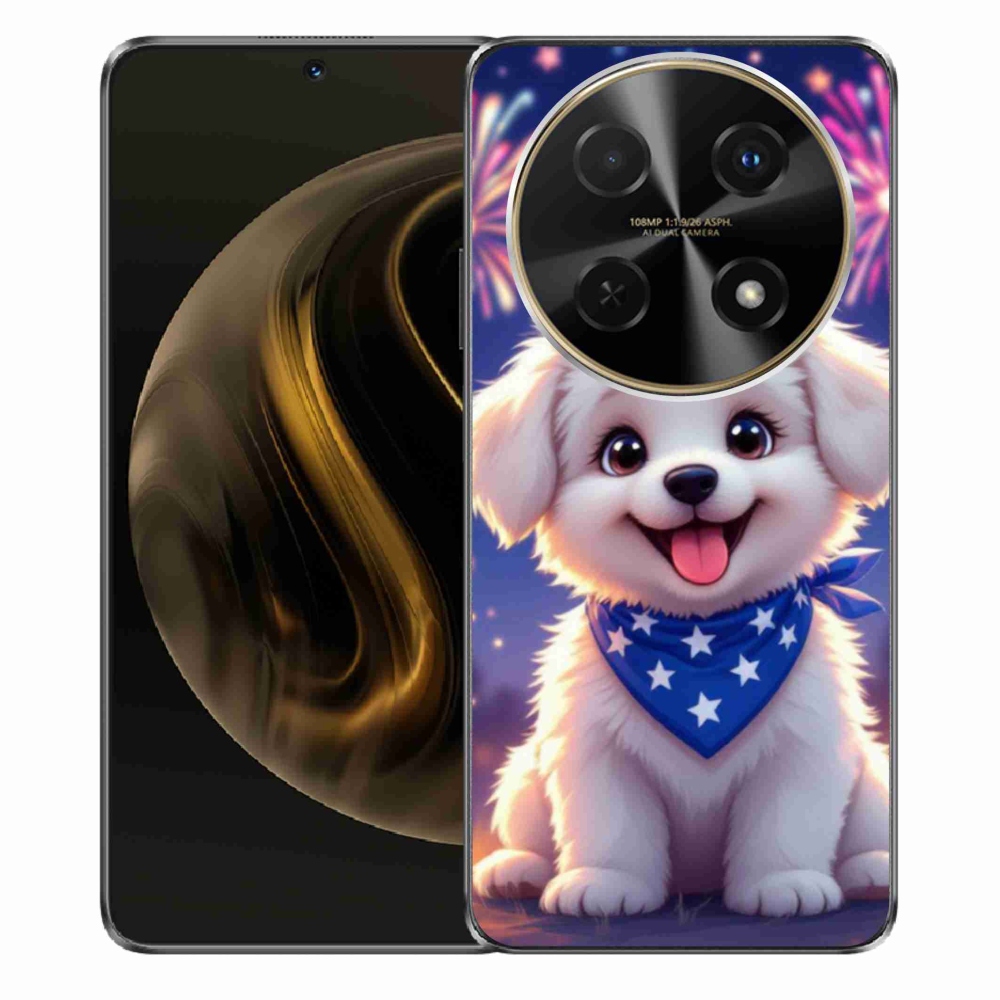 Gél borítás mmCase a Huawei Nova 12i készülékhez - ünnepi kiskutya