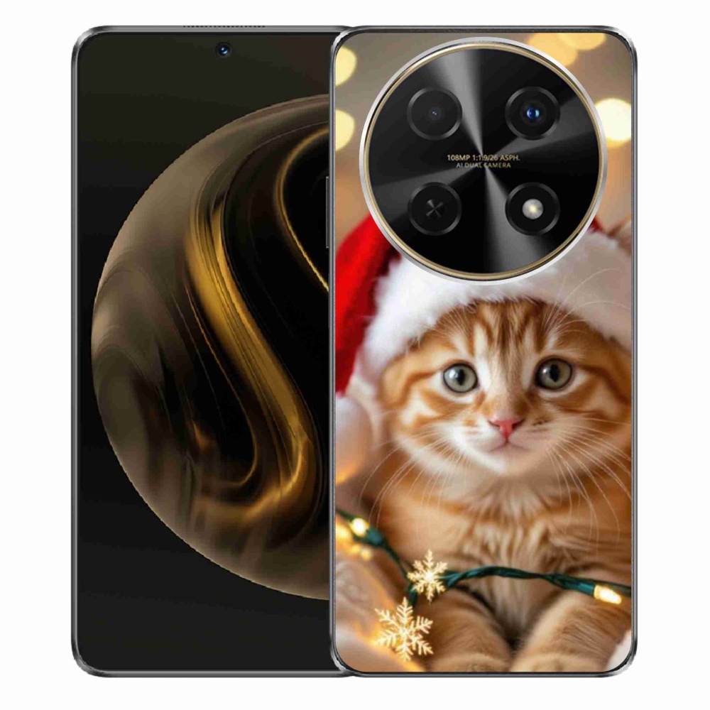 Gél borítás mmCase a Huawei Nova 12i készülékhez - Karácsonyi cica