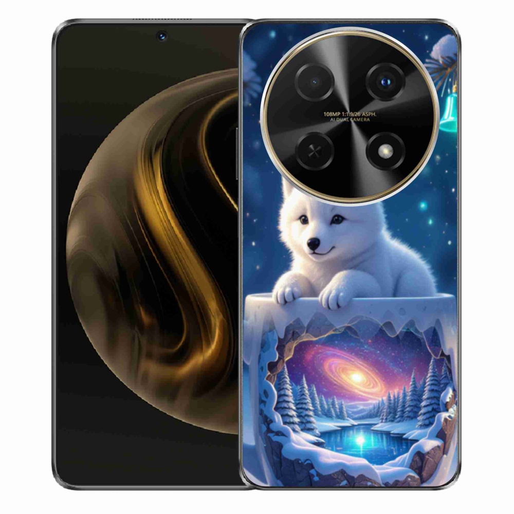 Gél borítás mmCase a Huawei Nova 12i számára - Karácsonyi kölyökkutya