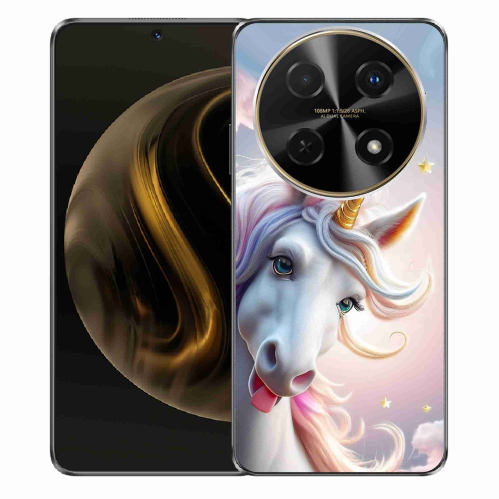 mmCase gél tok a Huawei Nova 12i-hez – vidám egyszarvú