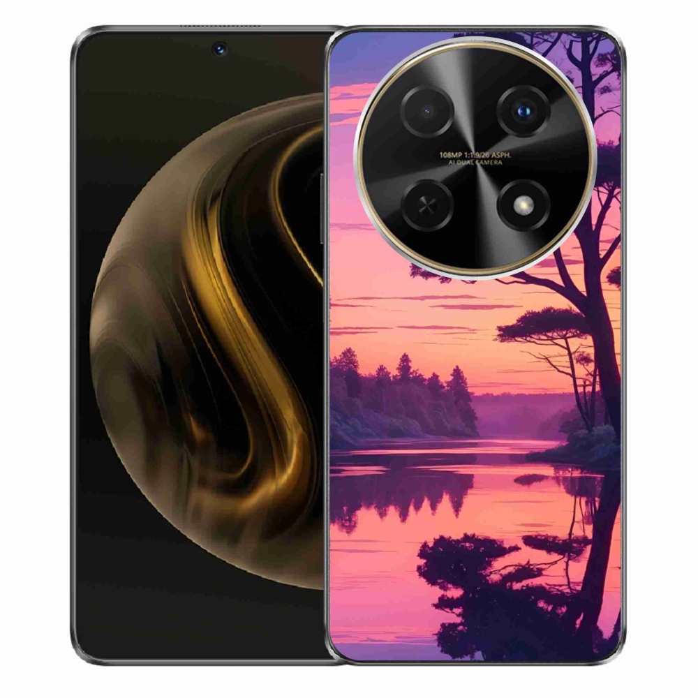 Gél borítás mmCase a Huawei Nova 12i számára - naplemente a tó felett