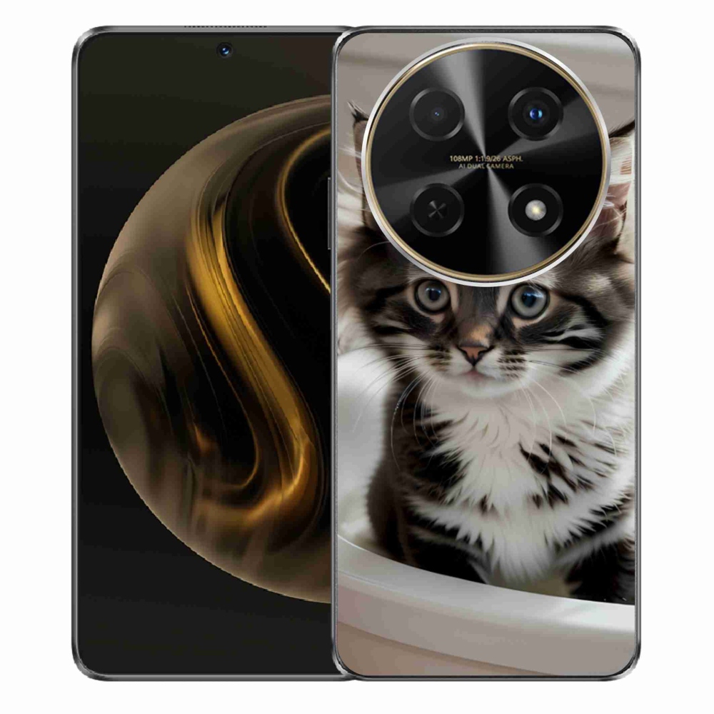 Gél borítás mmCase a Huawei Nova 12i - kíváncsi cica