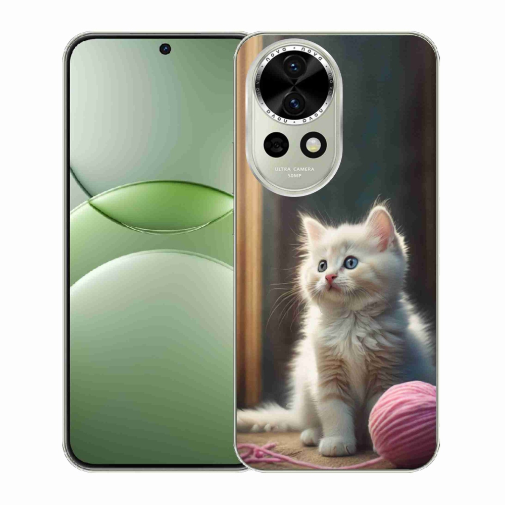 Gél borítás mmCase a Huawei Nova 13 5G készülékhez - fehér cica 2