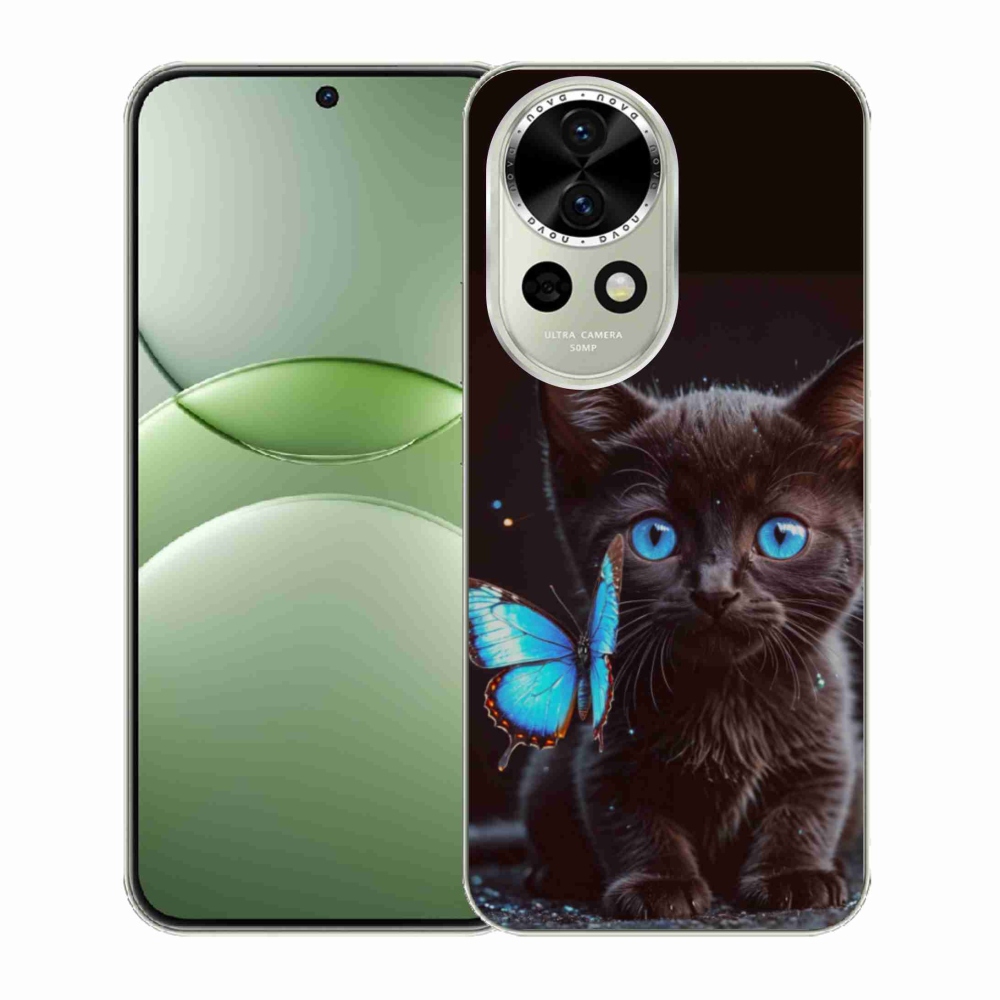 Gél borítás mmCase a Huawei Nova 13 5G készülékhez - fekete cica 3
