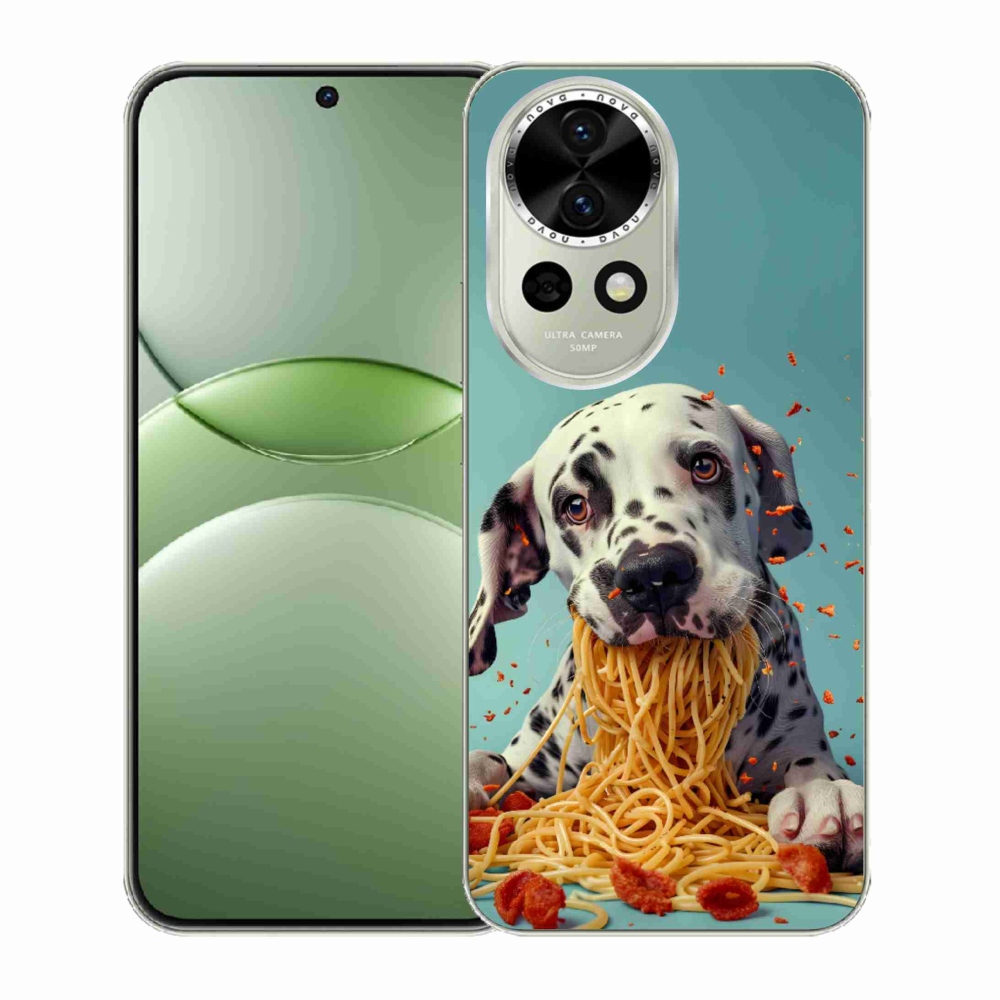 mmCase gél tok a Huawei Nova 13 5G-hez – dalmát és spagetti