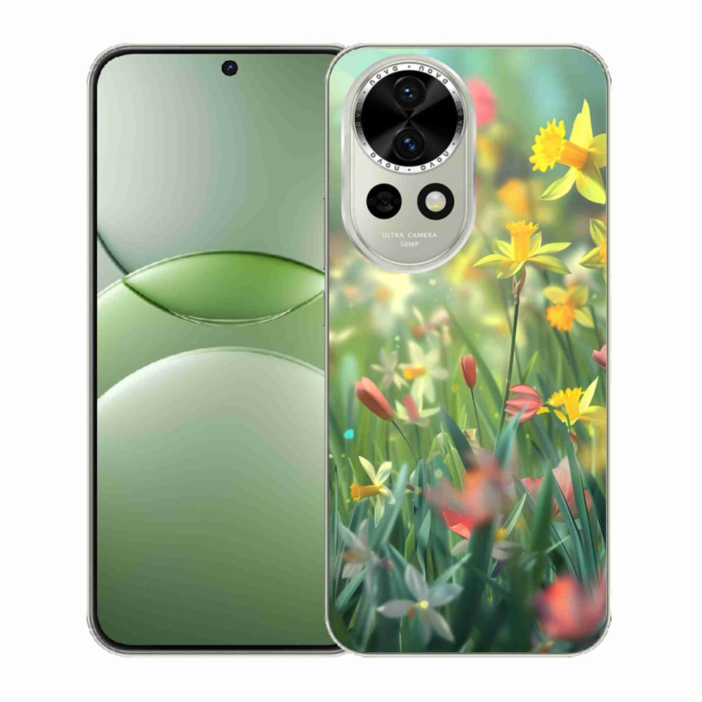 Gél borító mmCase a Huawei Nova 13 5G számára - tavaszi virágok