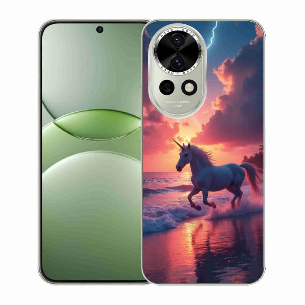 Gél borítás mmCase a Huawei Nova 13 5G-n - egyszarvú a tengerparton