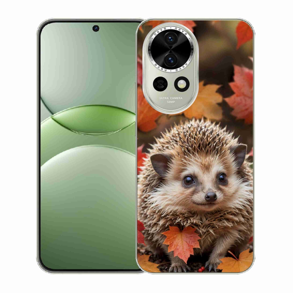 mmCase gélhuzat a Huawei Nova 13 5G-hez – sündisznó a levelek között