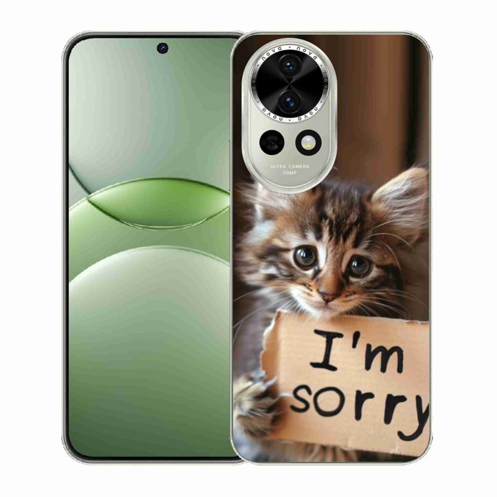Gél borítás mmCase a Huawei Nova 13 5G-n - macska bocsánatkérése