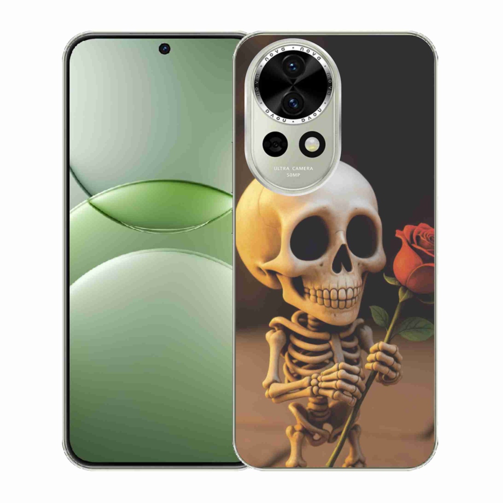 Gél borítás mmCase a Huawei Nova 13 5G - csontváz rózsával
