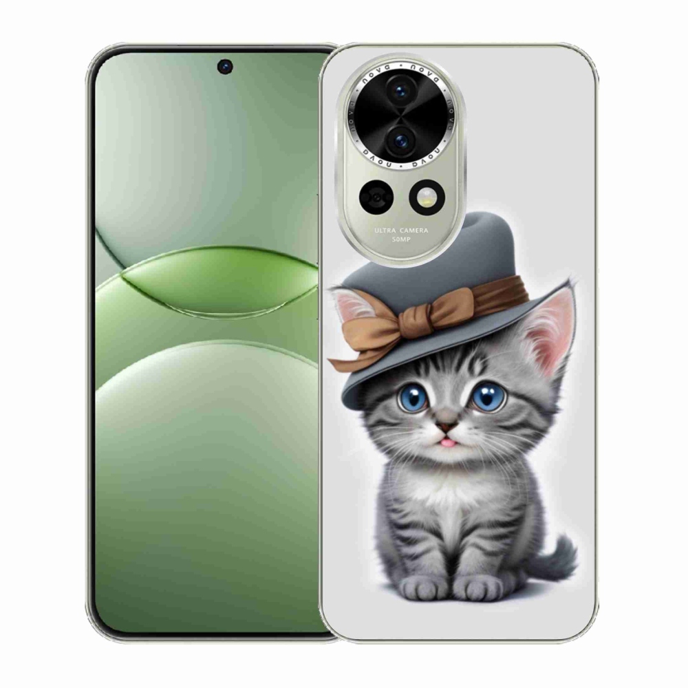 Gél borítás mmCase a Huawei Nova 13 5G számára - cica sapkával