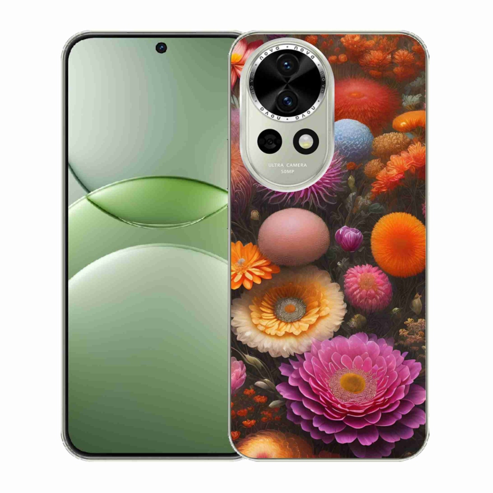 Gél borító mmCase a Huawei Nova 13 5G-n - virágos kompozíció