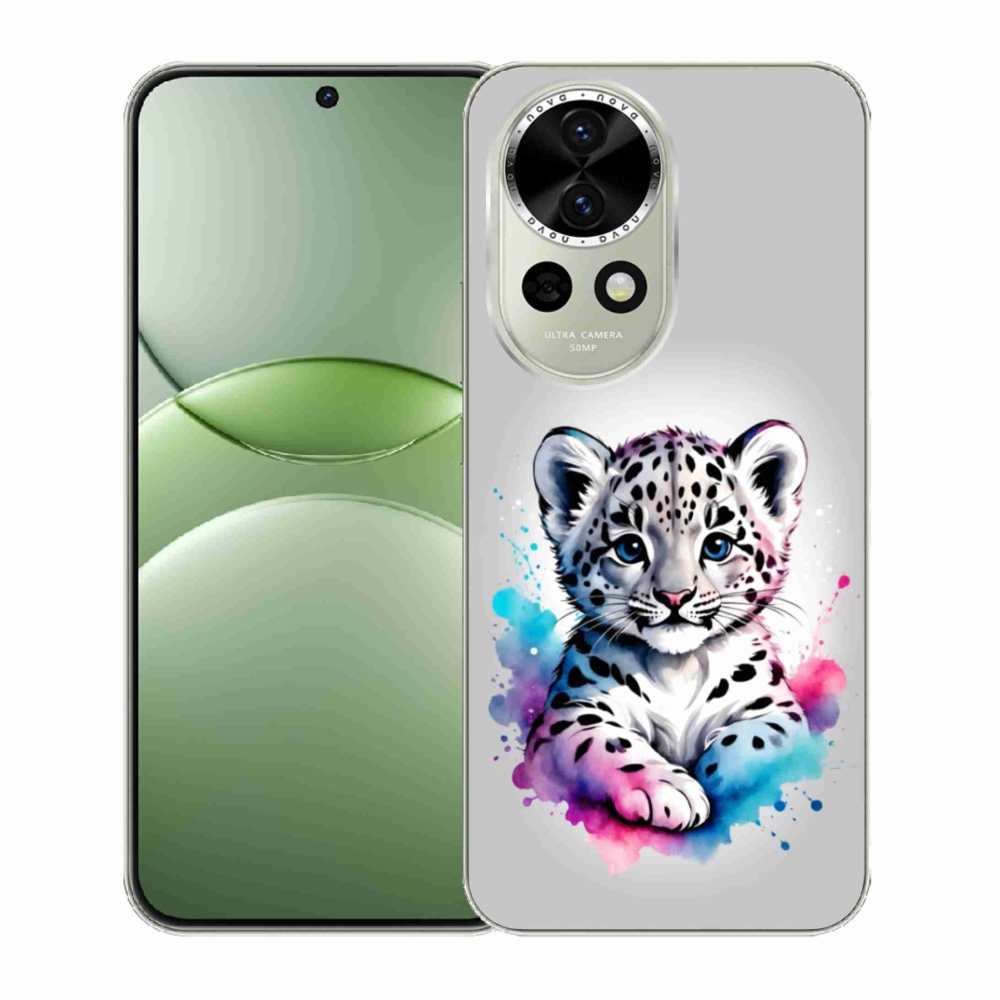 Gél borítás mmCase a Huawei Nova 13 5G - leopárd kölyökre