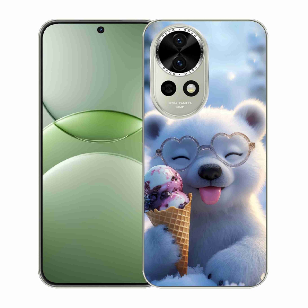 mmCase gél tok a Huawei Nova 13 5G-hez – mackó fagylalttal