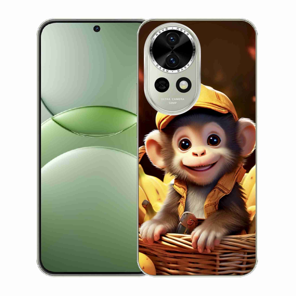 mmCase gél tok a Huawei Nova 13 5G-hez – majom a kosárban