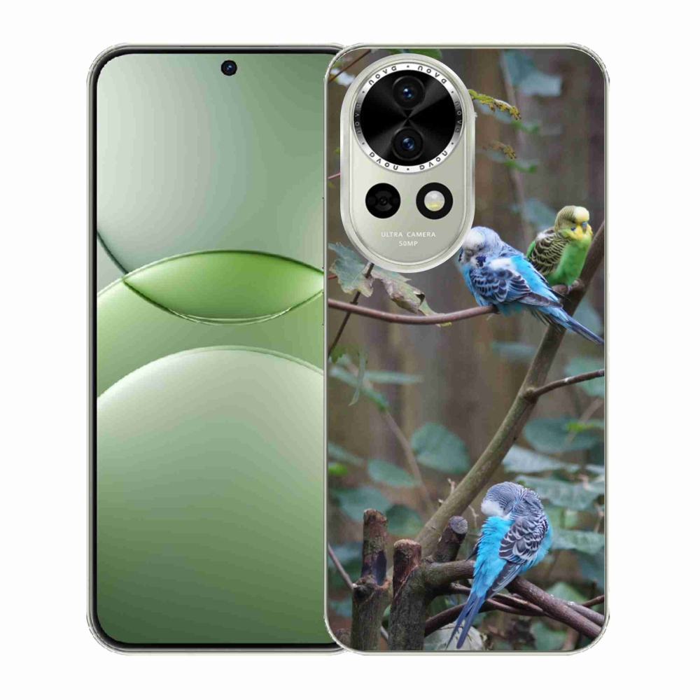 mmCase gél tok a Huawei Nova 13 5G-hez – papagájok az ágon